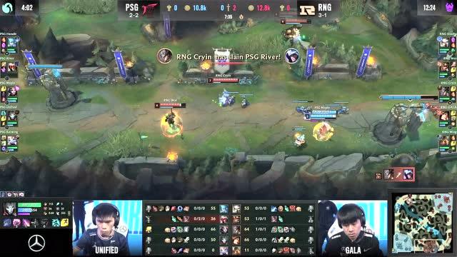 RNG险胜PSG，Caps极限生还后反打顶尖较量小组赛，成为赛场最大亮点的简单介绍